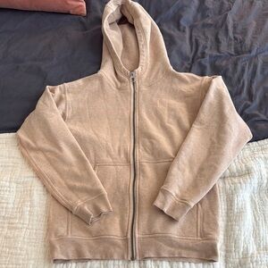 Lululemon Athletica Beige Zip-Up Hoodie